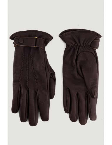 Napoli gloves in brown de France