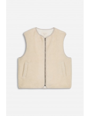 Manarola sleeveless vest in white Faites des économies