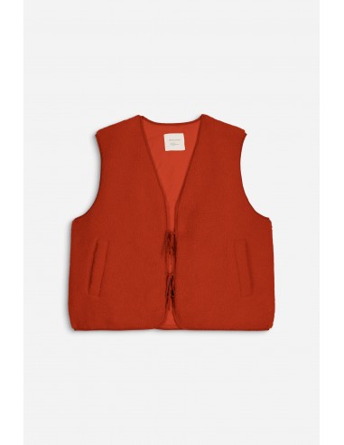 Manarola sleeveless vest in orange des créatures d'habitude