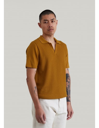 Numana polo shirt in honey Les êtres humains sont 