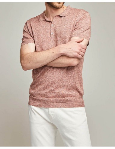 Olbia polo shirt in terracotta de pas cher