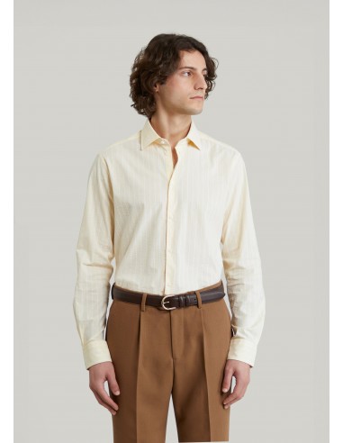 Chemise Volpaia jaune rayée Véritable concentré