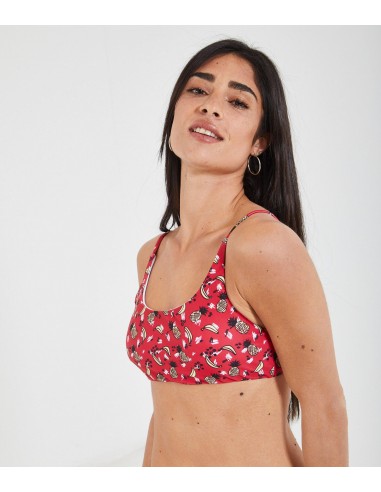 Bikini top sporty in fantasia Economisez 