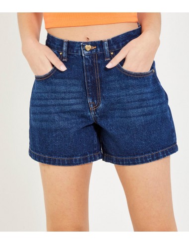 Shorts in denim blu scuro destockage